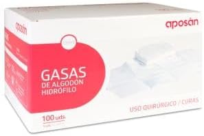 Aposán Hydrophilic Cotton Sterile Gauze 100 Units