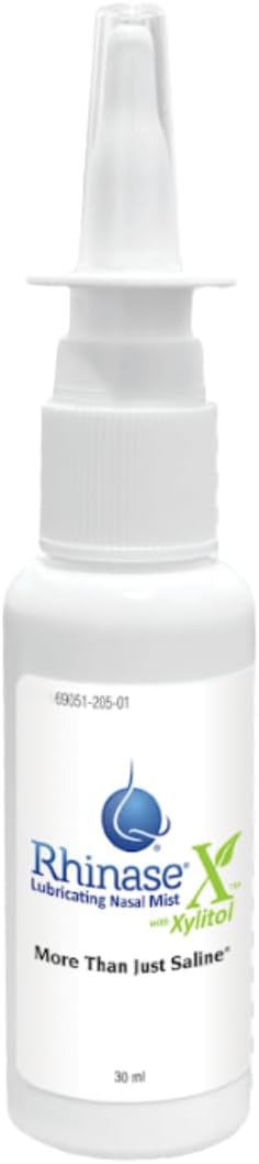 Rhinase X Lubricating Nasal Mist Spray with Xylitol | Long Lasting Symptom Relief from Nasal Dryness | Less Sneezing, Itchiness, Nasal drip and Congestion