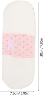 4pcs Reusable Cotton Menstrual Pads for Women, Soft Breathable Cloth Panty Liners Panty Liners Washable Period Sanitary Pads for Pregnancy Postpartum Use