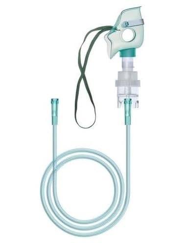 Pediatric Oxygen Mask with 7 Feet Tubing, Adjustable Elastic Strap, DEHP-Free, Latex-Free, for Children, 2 Pack