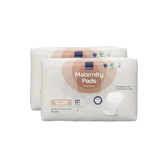 Premium Maternity Pad for Women Super Absorption, Soft Disposable Pads, Breathable and Skin Friendly for After-Delivery Incontinence, Postpartum Essentials, Maternity Pads After Birth, 30 Count