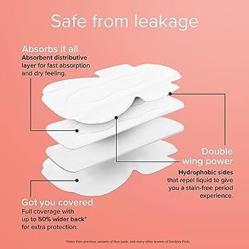 Jumbo Extra Comfort Sanitary Pads for Women|80 Pads|XXXL+|Hygiene & Comfort|Soft Wings|Dry top sheet|Suitable for Heavy flow|Odour free|pack of 2(80 pad)