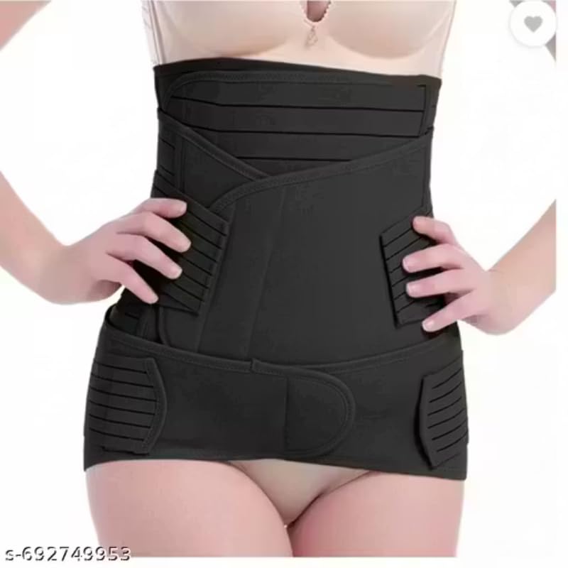 Adjustable Postpartum & Maternity Support Belt for Women, Breathable Abdominal Binder, 3-in-1 with Chest Waist Hip Compression, C-Section Recovery Belly Wrap