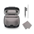Hearing Aid Hard Case Pocket Size with Cleaning Cloth Brush Tools for Sound Amplifier(Black)