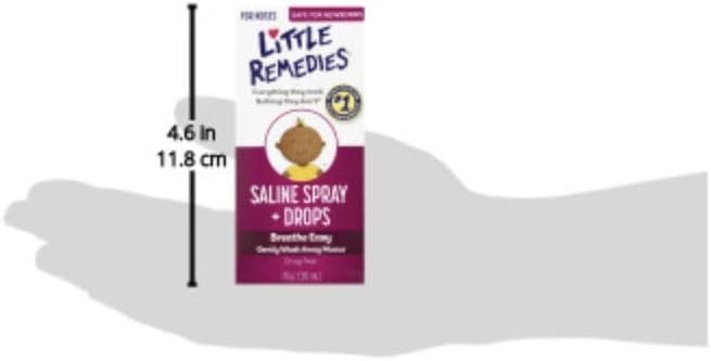 Little Remedies Sterile Baby Saline Nasal Spray and Drops, 1 Fl Oz