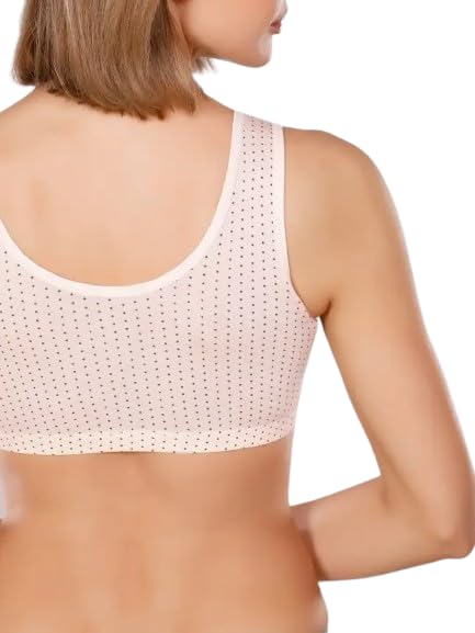 ATOX Women's Post Surgery Bra Sports Bra Front Closure Bras for Women Padded Wireless Maternity_Nursing Bra Plus Size Bra