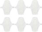 Healeved Menstrual Pads Reusable Waterproof 6 Pieces Washable Sanitary Towels with Comfortable Button for Women Daily and Travel Use 7.08X5.11X0.19In