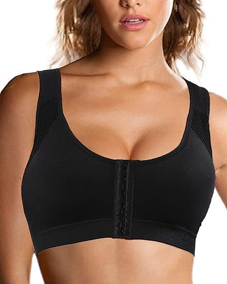 Post Surgery Bra for Women Surgical Bras Front Closure Sports Bras Breast Bra Post Op Bras