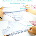 Bennort Cotton Disposable Underwear for Women, Soft Breathable Comfortable Travel Panties, Postpartum and Hospital Use, 100% Cotton, Individually Wrapped, High Waist Briefs, Pack of 5, Multicolour