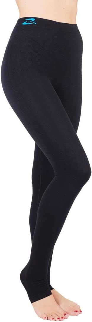 Lipedema Lymphedema, POTS support high compression leggins (K2=25-30 mmHg) - (Black, M)
