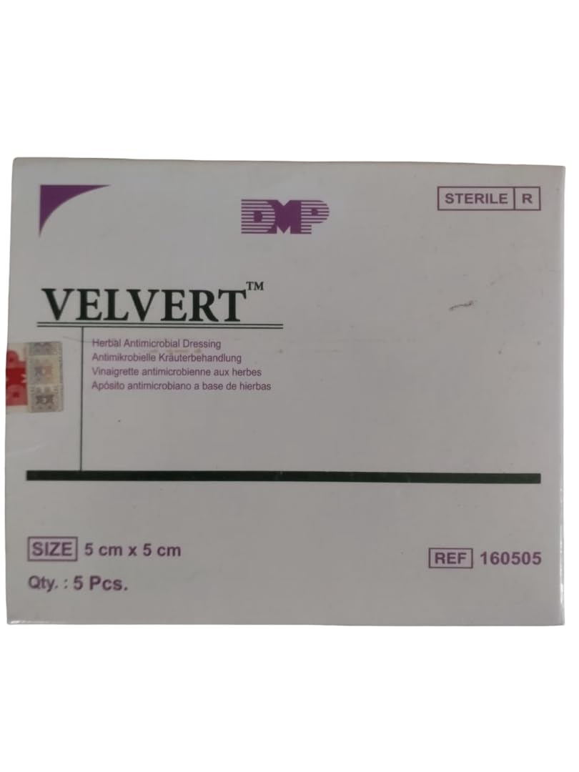 Velvert - Antimicrobial Dressing, Size : 5cm x 5cm ( 3 pcs )