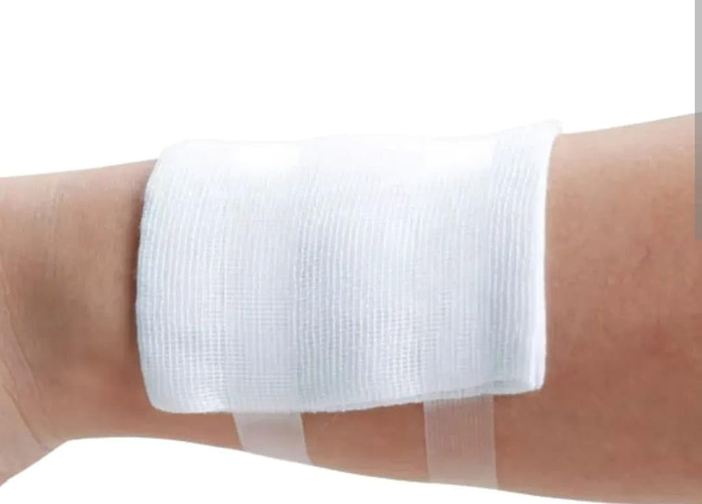 LIFECARE Non-Sterile Gauze Swab 5cm x 5cm x 8 Ply | Medical Cotton Dressing Pads | Absorbent Wound Care Gauze (100 Pieces Pack)