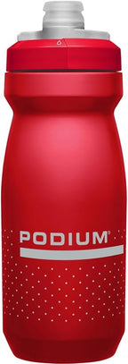 CamelBak Podium Bike Squeeze Water Bottle, High‑Flow Easy‑Squeeze Design for Cycling Performance, 21oz, Red