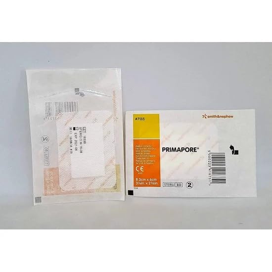 NON -WOVEN ADHESIVE WOUND DRESSING WITH ABDOSRBENT PAD, SIZE - 8.3CM X 6CM - 10PCS