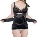 3-in-1 Postnatal Recovery Belt, Adjustable Maternity Belly Band for Postpartum Tummy Control, Back Pain Relief, Pelvic Support, Grey & Black