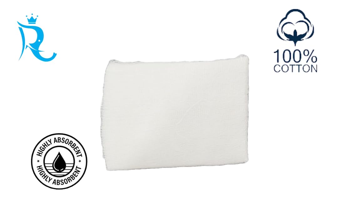 Sterile Absorbent Cotton Combine Dressing Pad | Dressing Pad for Wound Dressing/First Aid/Home (10x15cm) (Pack of 25)