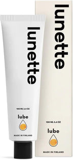 Lunette Water-Based Lube pH Balanced Personal Lubricant for Men, Women & Couples - Vaginal & Anal Lube, Easy Clean-Up, Toy Friendly, Condom Safe, lubricant for Menstrual Cups, Discs, 100ml 3.4 Fl Oz