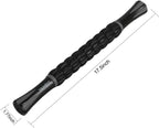 YANSYI Professional 9-Roller Deep Tissue Massage Stick - Portable Muscle Recovery Roller for Athletes, Relieves Post-Workout Soreness & Leg/Back Pain - Portable Physio Tool (Gray)