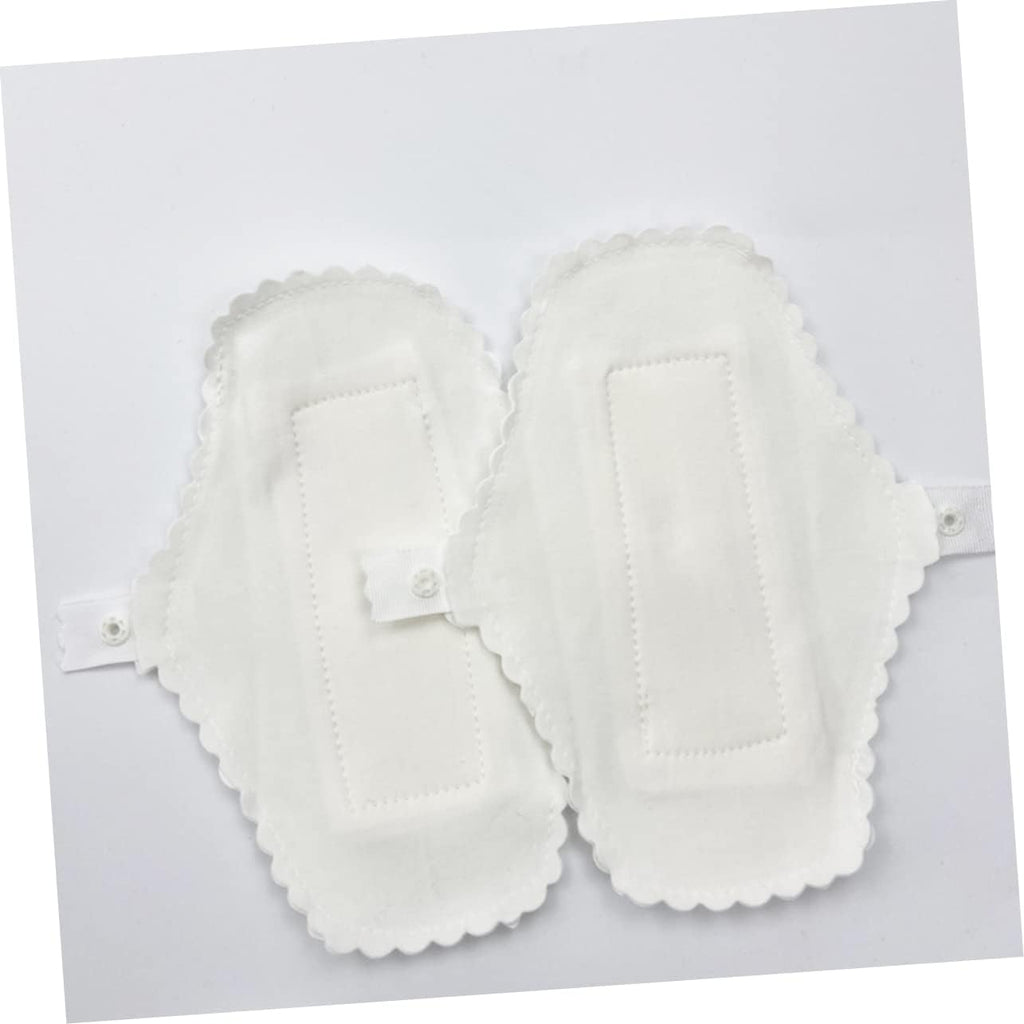Healeved Menstrual Pads Reusable Waterproof 6 Pieces Washable Sanitary Towels with Comfortable Button for Women Daily and Travel Use 7.08X5.11X0.19In