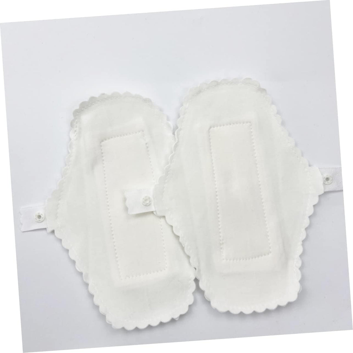 Healeved Menstrual Pads Reusable Waterproof 6 Pieces Washable Sanitary Towels with Comfortable Button for Women Daily and Travel Use 7.08X5.11X0.19In
