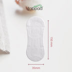 FabPad Organic Cotton Panty Liners Ultra Thin Rash Free Biodegradable Eco-Friendly Everyday Pantyliners (Pack of 80)