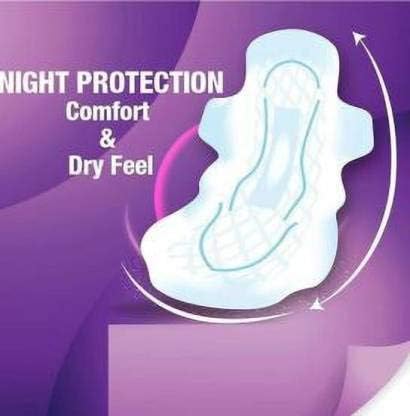 Jumbo Extra Comfort Sanitary Pads for Women|80 Pads|XXXL+|Hygiene & Comfort|Soft Wings|Dry top sheet|Suitable for Heavy flow|Odour free|pack of 2(80 pad)