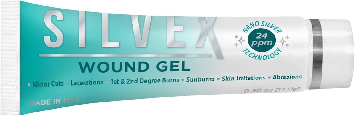 Be Smart Get Prepared Silvex Wound Gel, Transparent, No Flavor, 0.5 Fl Oz