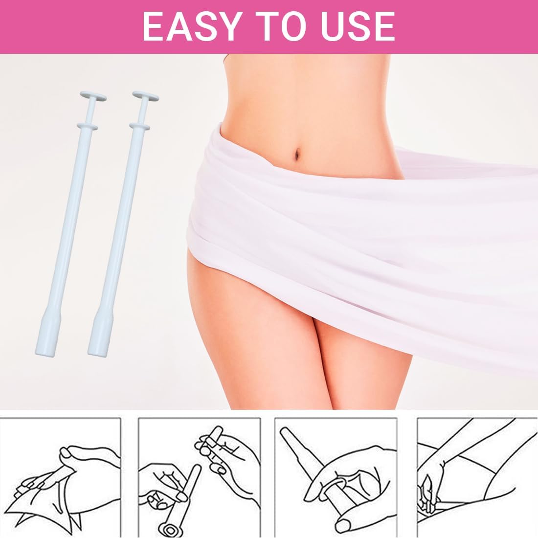 GXGM 14 Pieces Disposable Lubricant Applicator, Vaginal Applicator, Personal Lubricant Applicators, Disposable Applicators, Injector Syringe for Vaginal