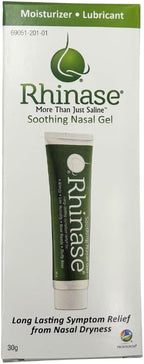 Rhinase Allergy Relief Lubricating Nasal Gel – Dual Salt, Steroid-Free Formula for Moisture & Comfort | Ideal for Swimmers & CPAP or Oxygen Therapy Users | Safe for Children | 1 oz