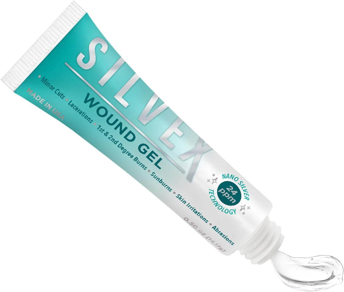 Be Smart Get Prepared Silvex Wound Gel, Transparent, No Flavor, 0.5 Fl Oz