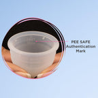 Pee Safe Reusable Menstrual Cup for Women | Large Size with Pouch|Ultra Soft, Odour and Rash Free|100% Medical Grade Silicone |No Leakage | Protection for Up to 8-10 Hours | US FDA Registered,Pack of 1