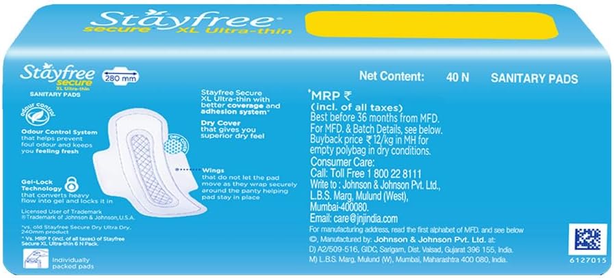 Sanitary Pads With Wings 40 pads