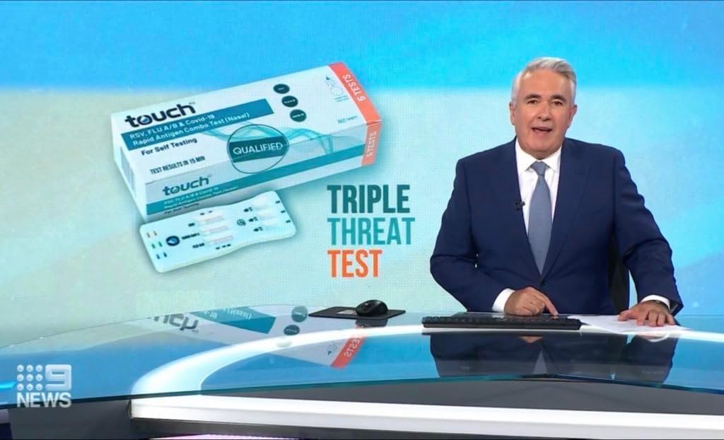 TouchBio RSV Flu A/B & COVID-19 Rapid Antigen Test- For Self-Testing | 02 Test Kit