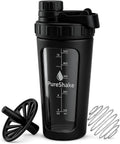 Paddi Glass Protein Shaker Bottle - Odorless, BPA Free, Leak-Proof - 24 OZ | Graduated Ideal Fitness, Milkshake and Smoothies