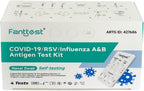 Fanttest 4 in 1 COVID-19 /RSV/Influenza A&B Antigen Test Kit for self-testing (4 Pack)
