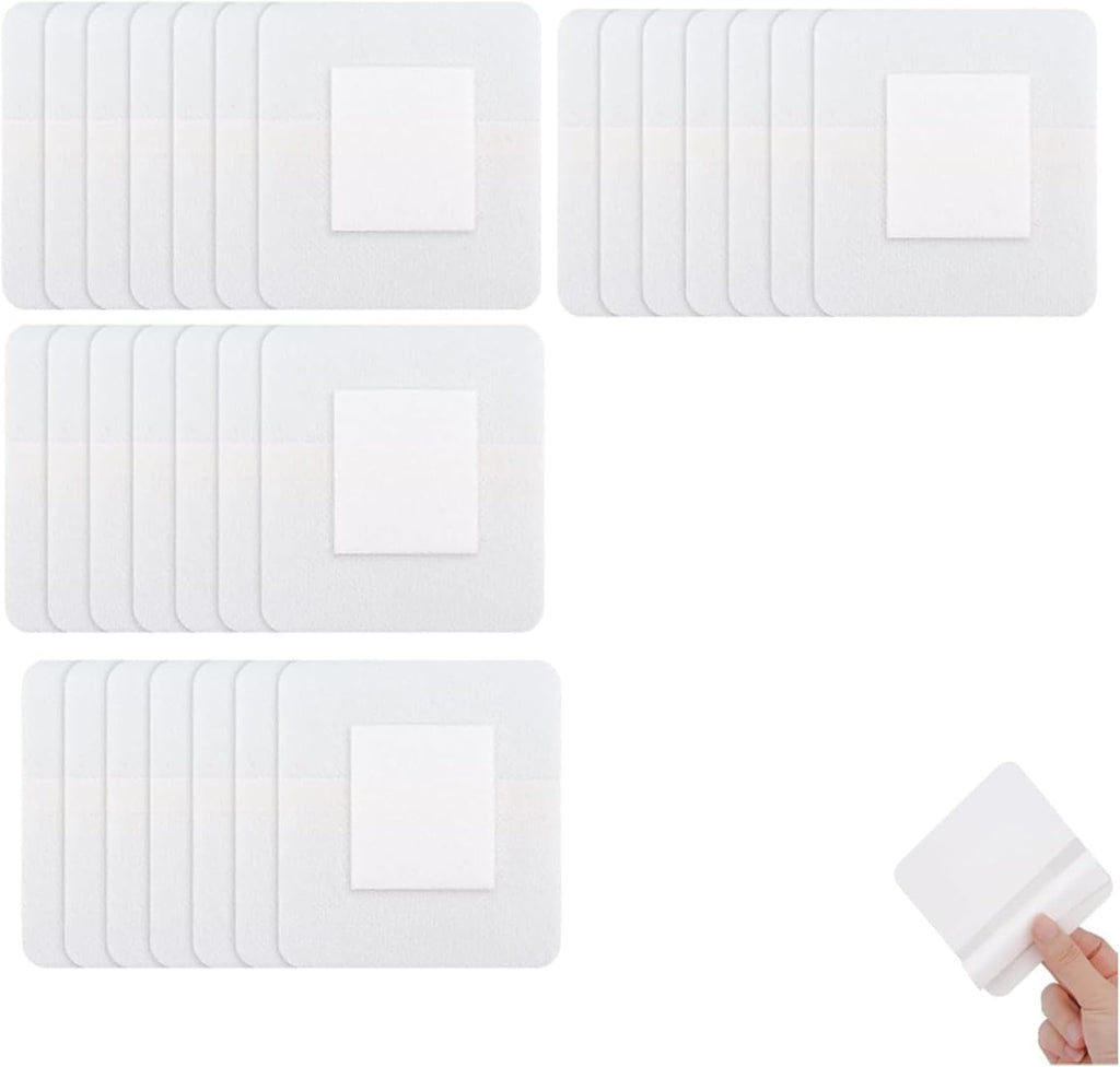 30 PCS Adhesive Wound Dressing, Non-Woven Sterile Pads with Waterproof Protection for Showers and Daily Activities, 10cm x 10cm Size for Cuts, Burns and Post-Surgical Care