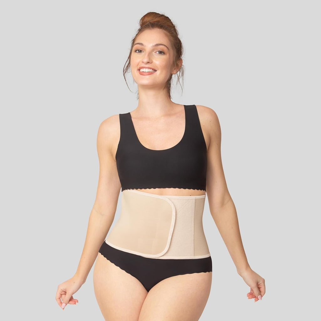 serveuttam Abdominal Belt After Delivery - Post Pregnecy Abdominal Belt for Back Support | Waist Trainer Pregnency Belt After Delivery C Section | Tummy Tucker for Women Wasit Belt Postpartum Belt (1, Beige, One Size)