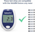 KetoBM Ketone Test Strips, 40pk - NOT Compatible with KetoBM Bluetooth Glucose & Ketone Meter