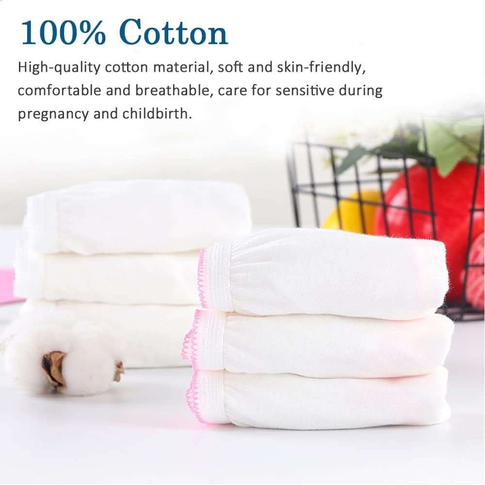 Disposable Underwear for Women 100% Cotton Briefs for Maternity Travel Menstruation Travel SPA Massage - Pack of 10, Individually Wrapped