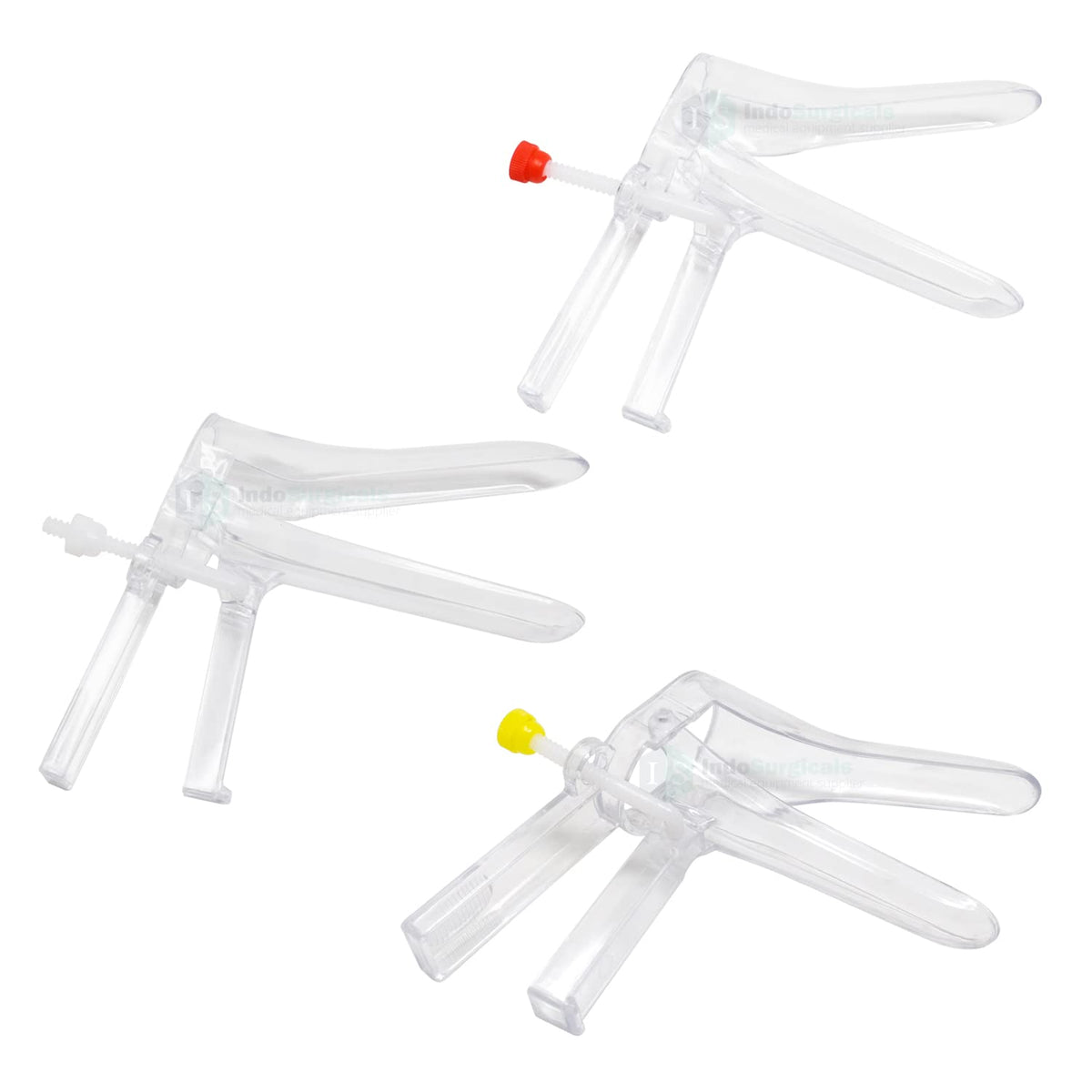 IS IndoSurgicals Disposable Vaginal Speculum, Small, Medium and Large, Set of 3 Pcs.