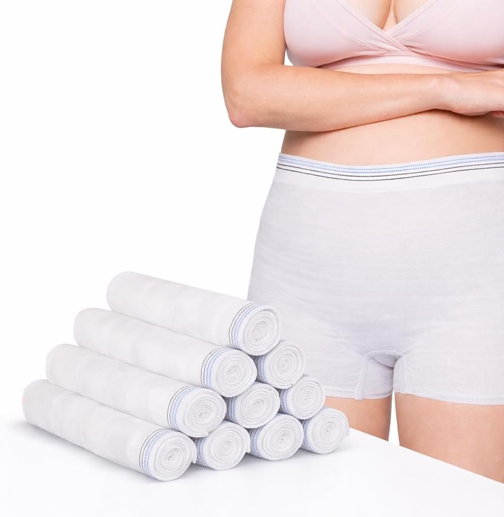 THMINS 10 Disposable Underwear Disposable Postpartum
