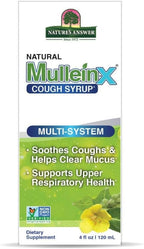 Nature's Answer Mullein-X Multi System Cough Syrup 4 Ounce | Soothes Coughs & Clears Mucus | Respiratory Support | Non GMO Gluten Free