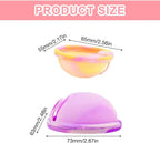 2 Pieces Menstrual Disc, Reusable Menstrual Cup, Mens-trual Silicone Cup for Sports and Swimming (S+L)
