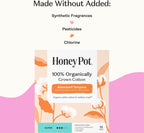 The Honey Pot Company - 100% Organic Cotton Tampons - Super Absorbency | Multipack - Tampons w/BPA Free Plastic Applicator - Unscented - Without Fragrances or Chlorine - Feminine Care - 54ct