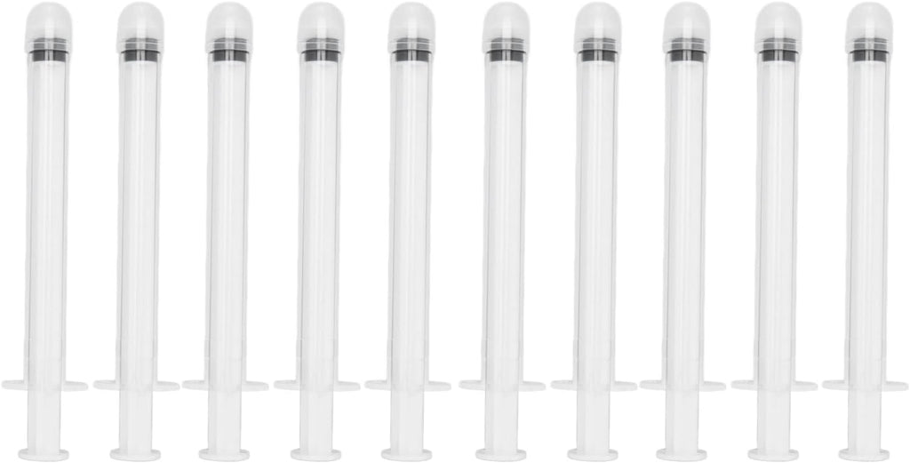 Disposable Vaginal Cream Applicators, Transparent Scale Portable Feminine Care Applicators, Pack of 10, Precise Measurement Round Tip for Gel for