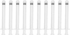 Disposable Vaginal Cream Applicators, Transparent Scale Portable Feminine Care Applicators, Pack of 10, Precise Measurement Round Tip for Gel for