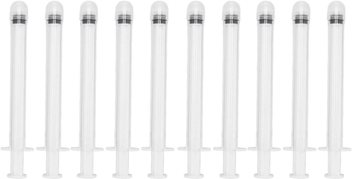 Disposable Vaginal Cream Applicators, Transparent Scale Portable Feminine Care Applicators, Pack of 10, Precise Measurement Round Tip for Gel for