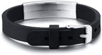 Medical Alert Customized ID Bracelet Free Custom Engraving Personalized Gift Adjustable Wristband for Men Women in Emergency First Aid