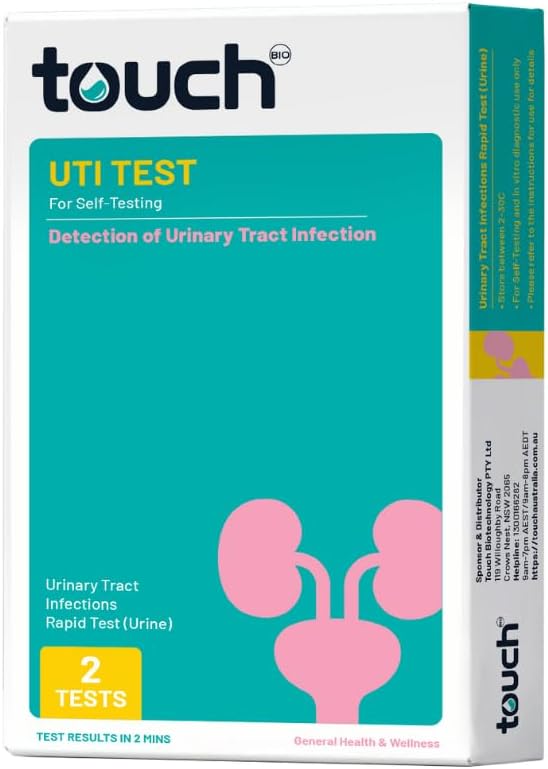 TouchBio UTI Rapid Test - Urinary Tract Infections | 2 Tests