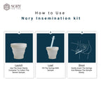 Nory At Home Self Insemination IVI Kit for Women, Designed By Fertility Doctor, Get Pregnant Naturally, Pack of 5 Syringes and1 Reusable Collection Cup with Instruction Manual